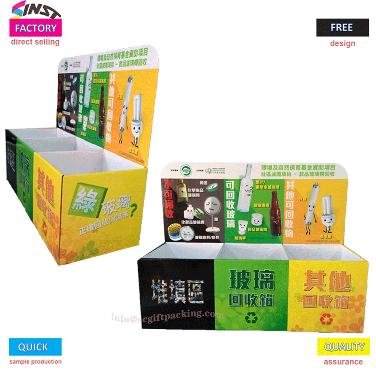 The Beauty of Desktop Recycling Box Paper Display Teline