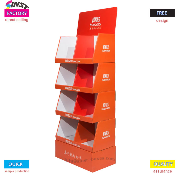 Paperipyyhe aaltopahvilaatikon näyttöteline